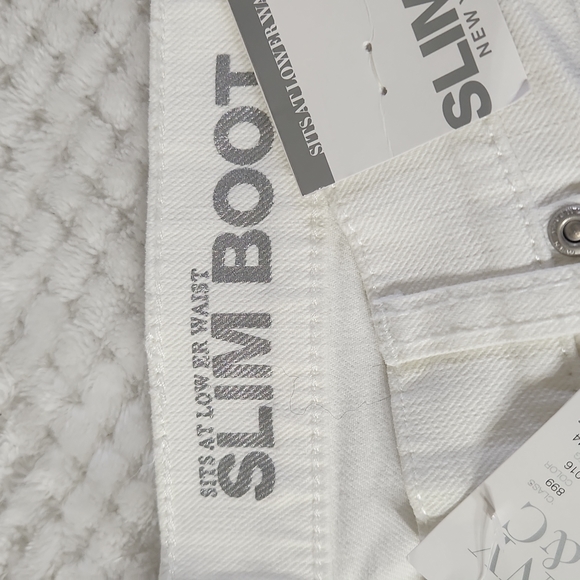 NEW YORK & COMPANY WHITE WOMENS JEANS  SIZE 10 NEW WITH TAGS - Picture 5 of 11